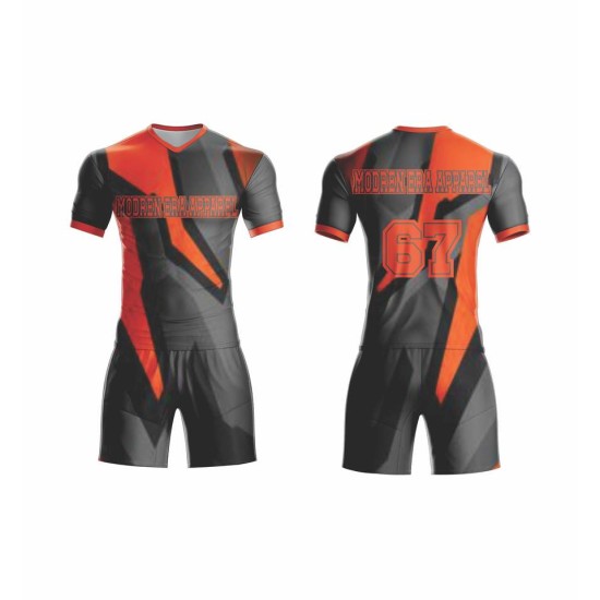 Factory-direct top-tier football kits – Thai-quality sublimation club training sets, red and black sportswear uniforms