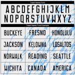 Custom White Blue Jersey Black-Light Sublimation Uniform Soccer