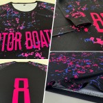 Uniform Black Soccer Custom Blue Jersey Sublimation Pink-Light